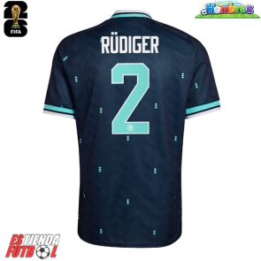 Alemania Antonio Rudiger #2 Segunda Equipación Mundial 2026 Manga Corta